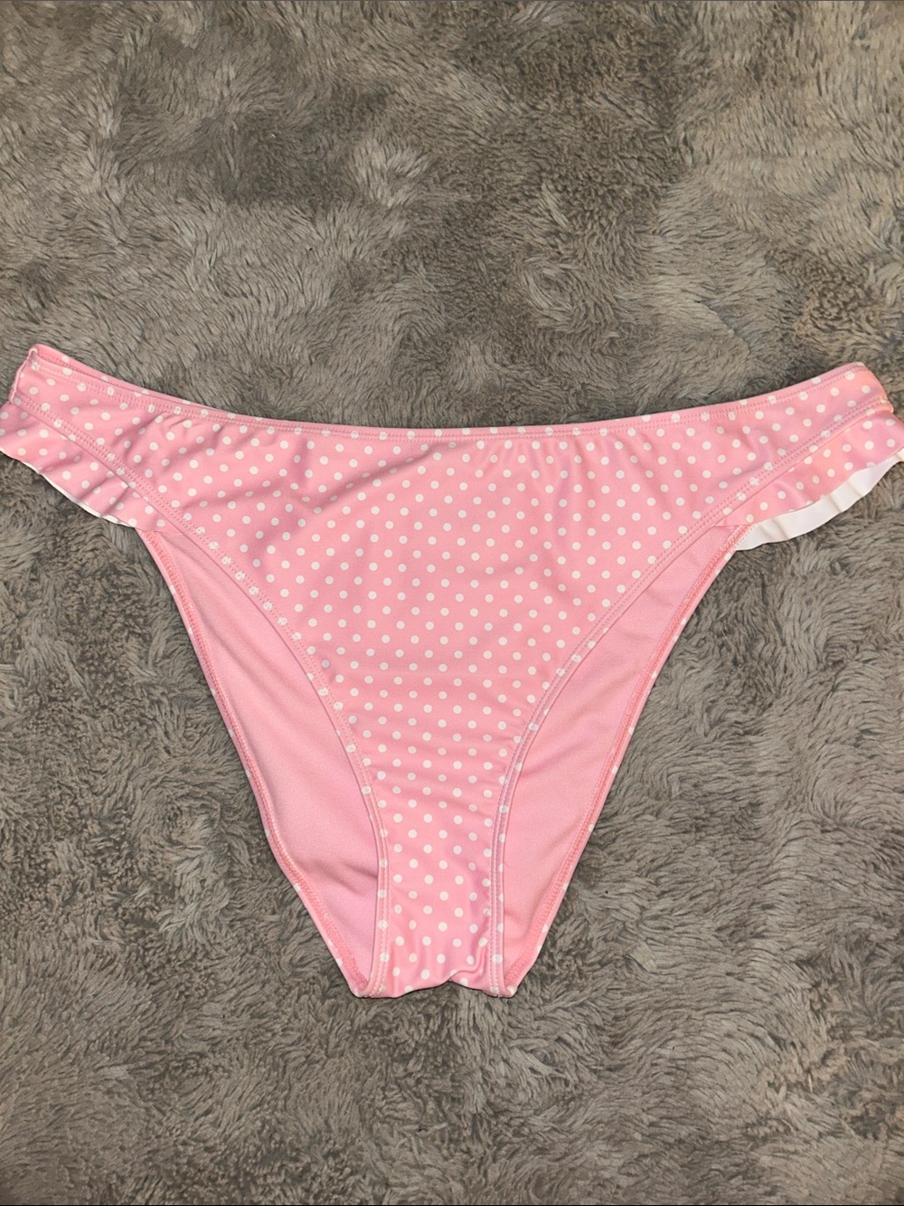 NWOT No Boundaries Pink Polka Dot Bikini Bottom